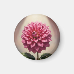 Aimant Fleur de Dahlia Rose Botanique