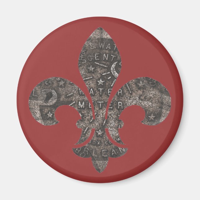 Aimant Fleur De Lis (Devant)