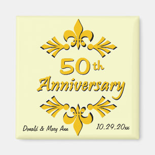 Aimant Fleur De Lis 50e anniversaire favoris
