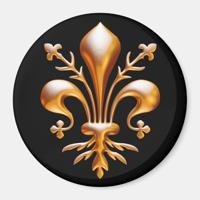 Aimant Fleur de Lis (de Lys) (Devant)