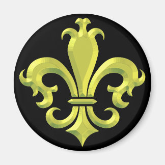 Aimant Fleur De LIs Fancy Or Nouvelle Orléans