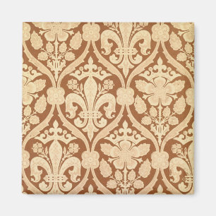 Aimant 'Fleur-de-Lis', papier peint reproduisant