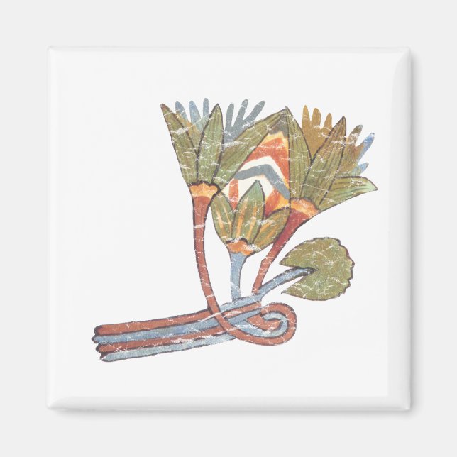 Aimant Fleur de Lotus égyptienne antique (Devant)