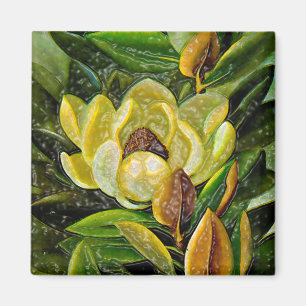Aimant Fleur de Magnolia