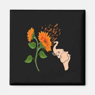 Aimant Fleur de sensibilisation à la leucémie