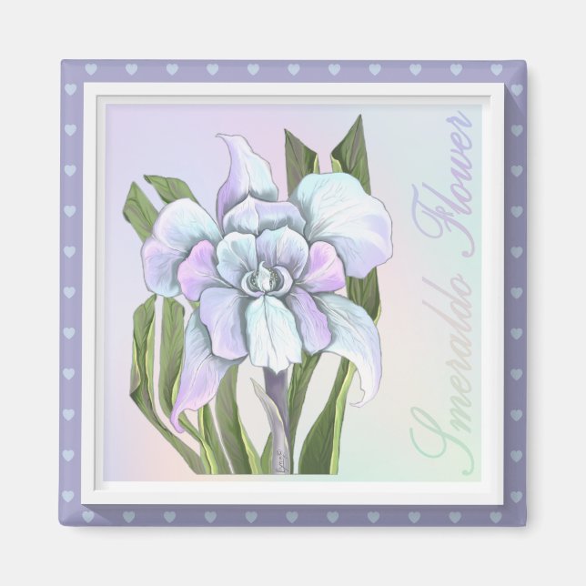 Aimant fleur de Smeraldo (Devant)