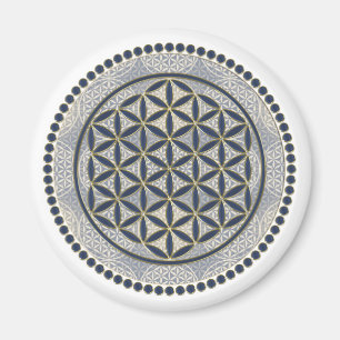 Aimant Fleur de vie / Blume des Lebens - Button IX