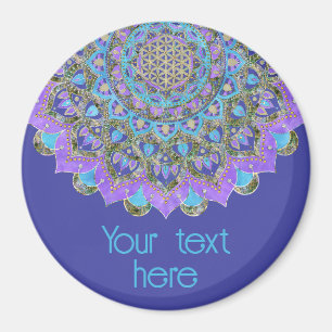 Aimant Fleur De Vie - Mandala India Style 2