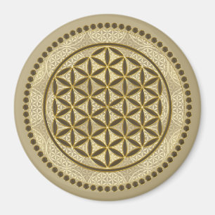 Aimant FLEUR DE VIE - Symbole d'art de géométrie sacrée 2