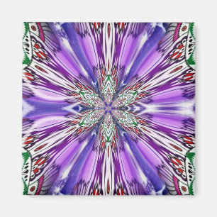 Aimant fleur de yin yang