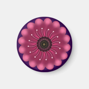 Aimant Fleur Fantastique Rose Luminescente Fleur Floral