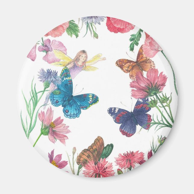 Aimant Fleur Fée Enchantant (Devant)