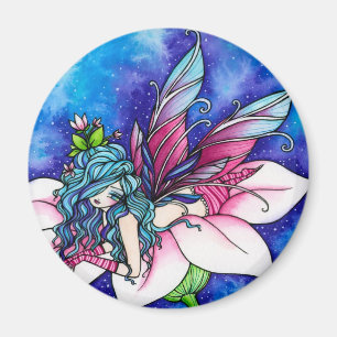 Aimant Fleur féerique d'imaginaire de Vera
