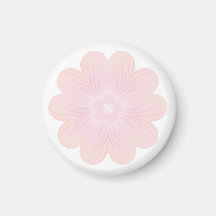 Fleur Graphique Rose Pâle Pastel