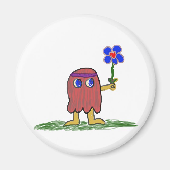 Aimant Fleur Hippie Dippy (Devant)