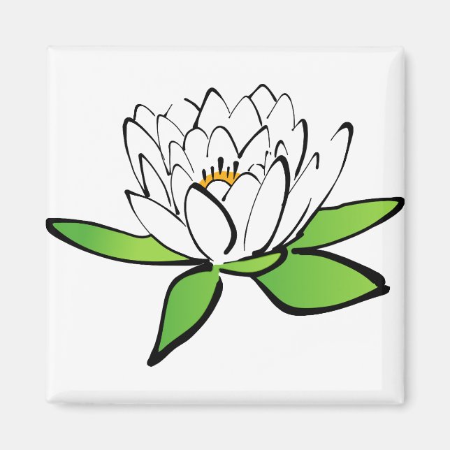 Aimant Fleur Lily de Lotus (Devant)