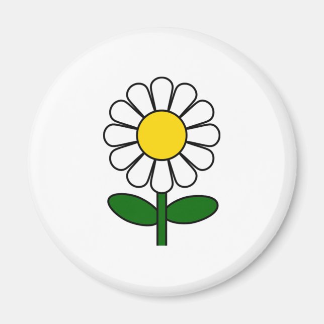Aimant Fleur marguerite (Devant)