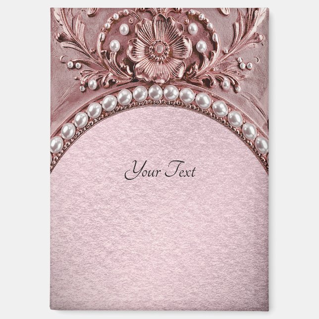 Aimant Fleur Rose (Recto)