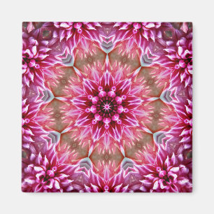 Aimant Fleur rose Mandala géométrique Motif-67545 Keycha
