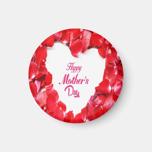 Aimant Fleur rouge (Devant)