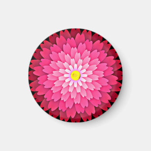 Aimant Fleur rouge