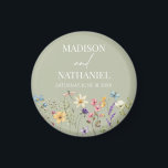 Aimant Fleur sauvage Fleur Fleur Flore Jardin Mariage<br><div class="desc">Ce sont des Magnets de mariage Fleur sauvage vert Fleur Fleur Fleur Fleur Fleur Florale !</div>