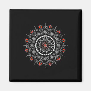 Aimant Fleur Spirituelle Femmes Hommes Mandala Yoga Médit