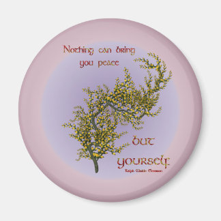 Aimant Fleurs à l'intérieur de la paix Inspirational Quot