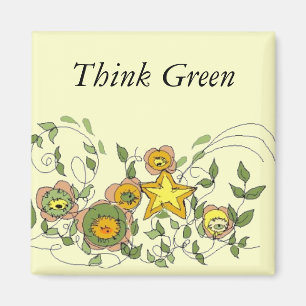 Aimant Fleurs Abstraites