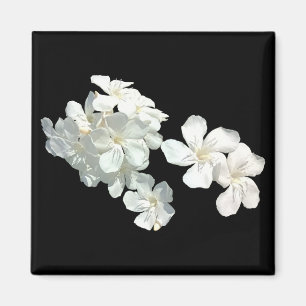 Aimant Fleurs blanches