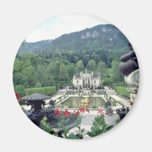 Aimant Fleurs blanches de Linderhof de château