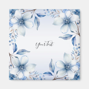 Aimant Fleurs Bleues Botaniques