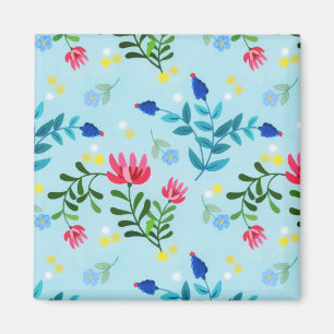 Aimant Fleurs Bleues Fleurs Bleues Fleurs Minuscules Fleu