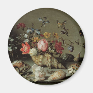 Aimant Fleurs, coquillages et insectes Balthasar van der 
