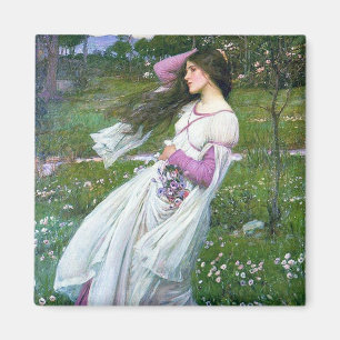 Aimant Fleurs dans le vent, John William Waterhouse