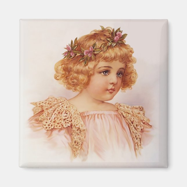Aimant Fleurs dans ses cheveux (Devant)