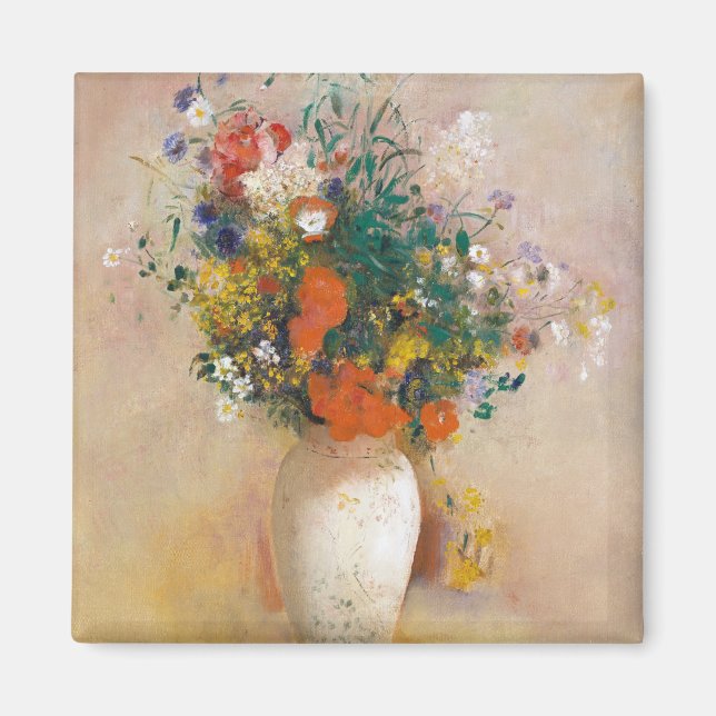 Aimant Fleurs dans un vase Peinture Odilon Redon Extraord (Devant)