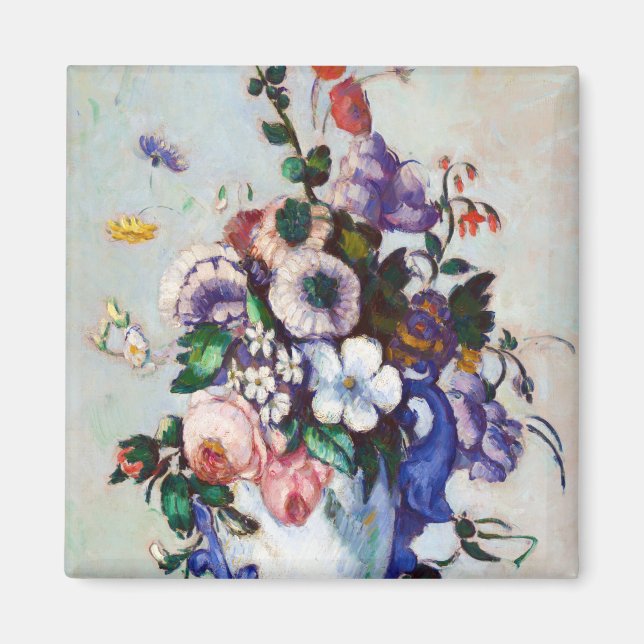 Aimant Fleurs dans un Vase Rococo, Paul Cezanne (Devant)