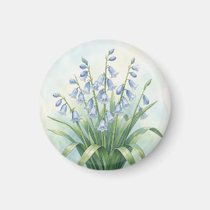 Aimant Fleurs de Jacinthe Botanique Aquarelle