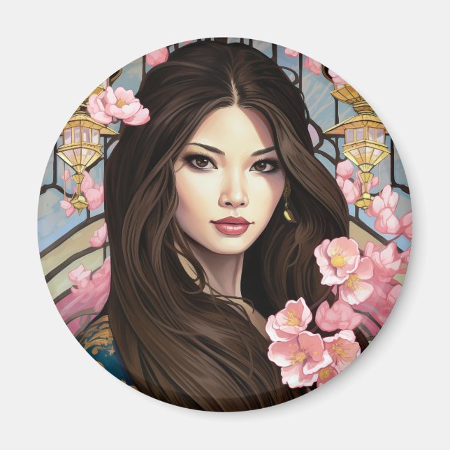 Aimant Fleurs de l'élégance (Devant)