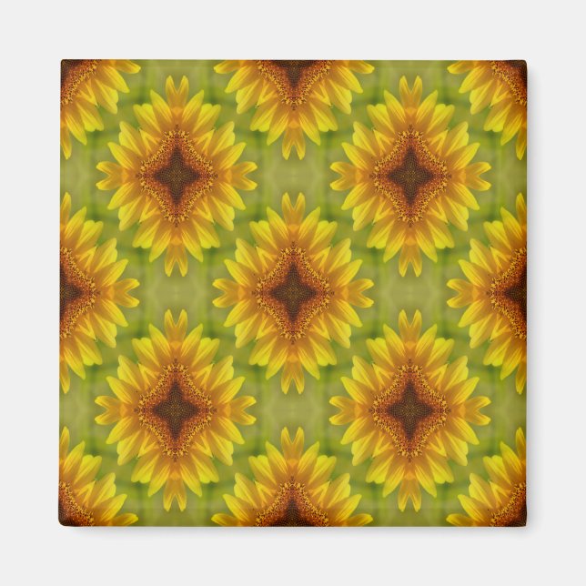 Aimant Fleurs de soleil délicieux... (Devant)
