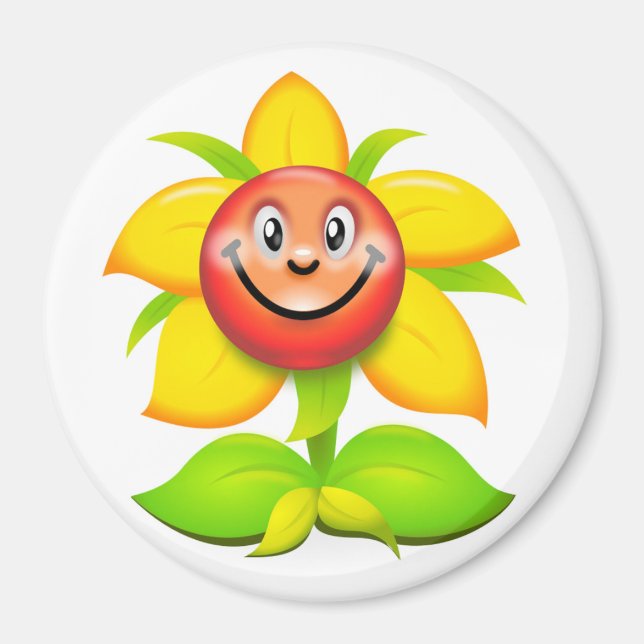AIMANT FLEURS DE VISAGE (Devant)