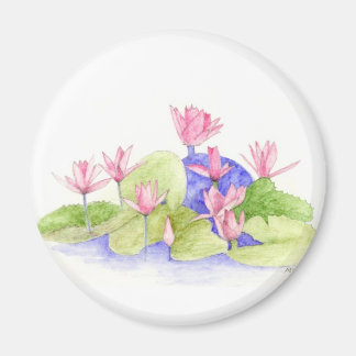 Aimant Fleurs d'eau
