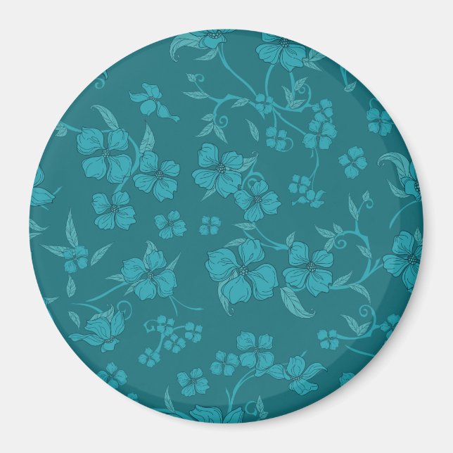 Aimant Fleurs déplaisantes Motif 9 (Devant)