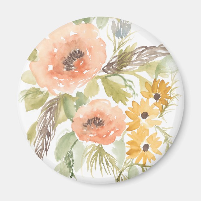 Aimant Fleurs D'Été Fin I (Devant)