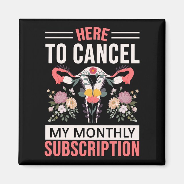 Aimant Fleurs d'hystérectomie amusantes Suppression d'uté (Devant)