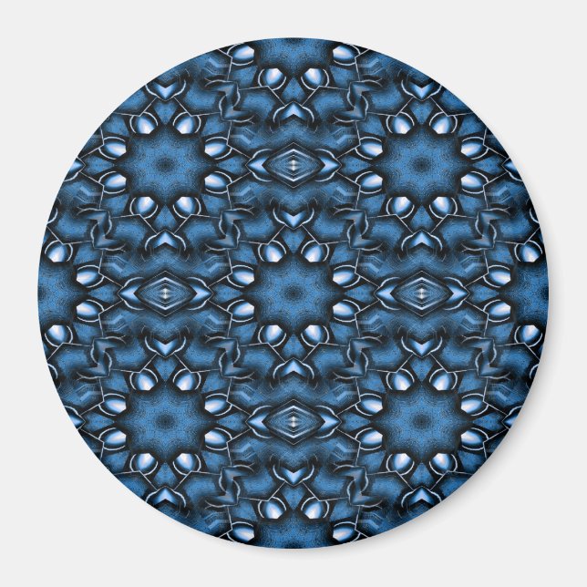 Aimant Fleurs en Bleu...... (Devant)