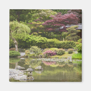 Aimant Fleurs en fleurs au jardin japonais,