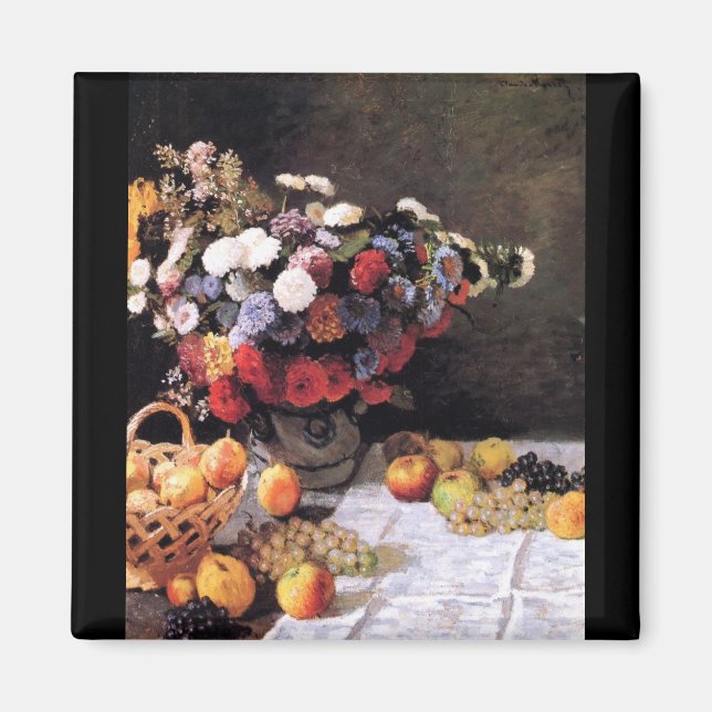 Aimant Fleurs et fruits de Claude Monet (Devant)