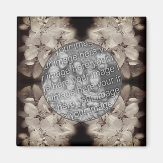 Aimant Fleurs Fleurs Abstraites Ajouter Votre Photo